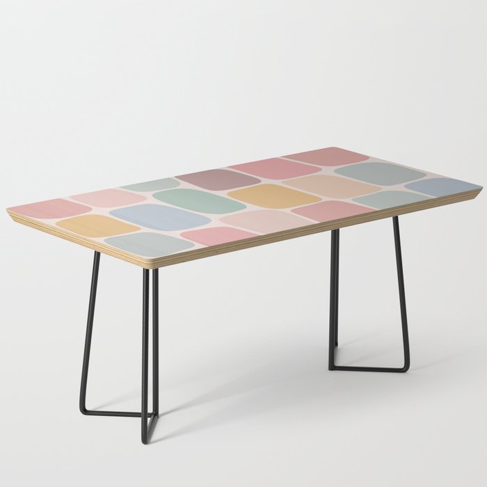 Minimal Blocks - Pastel Rainbow Coffee Table Gallery Image 1