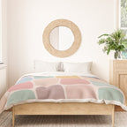 Minimal Blocks - Pastel Rainbow Duvet Cover Gallery Image 3