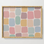 Minimal Blocks - Pastel Rainbow Serving Tray Gallery Image 1