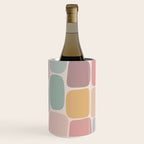 Minimal Blocks - Pastel Rainbow Wine Chiller Gallery Image 1