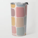 Minimal Blocks - Pastel Rainbow Travel Mug Gallery Image 2