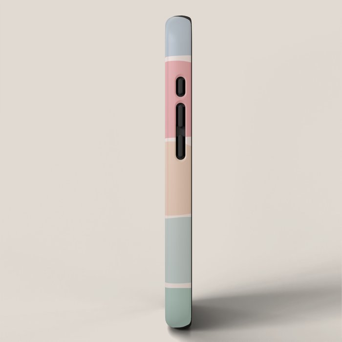 Minimal Blocks - Pastel Rainbow iPhone Case Gallery Image 2