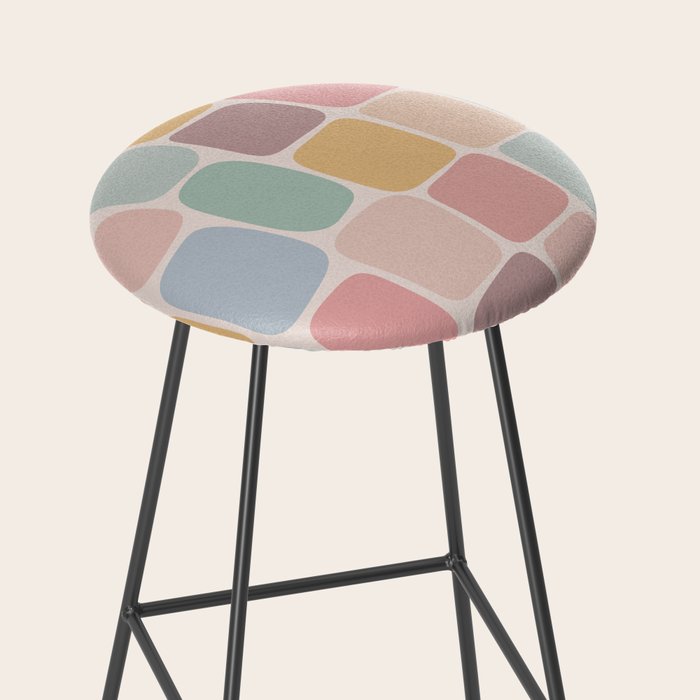 Minimal Blocks - Pastel Rainbow Stool Gallery Image 2
