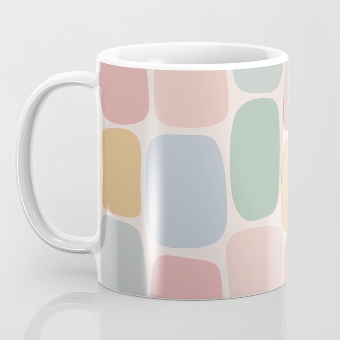Minimal Blocks - Pastel Rainbow Coffee Mug Gallery Image 3