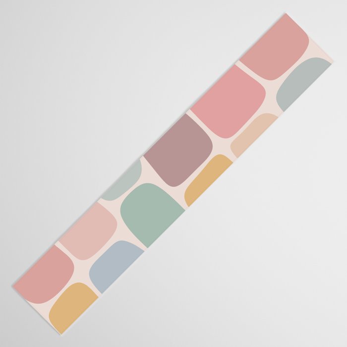 Minimal Blocks - Pastel Rainbow Table Runner Gallery Image 3