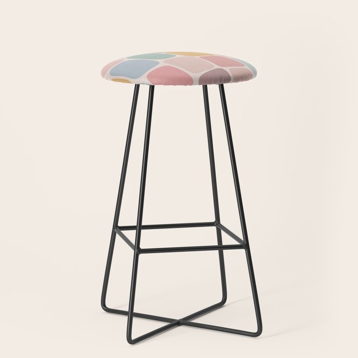 Minimal Blocks - Pastel Rainbow Stool Gallery Image 1