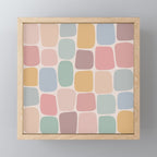 Minimal Blocks - Pastel Rainbow Mini Art Print Gallery Image 1