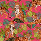 Tropical Tigers In Hot Pink Coffee Mug Gallery Image 2