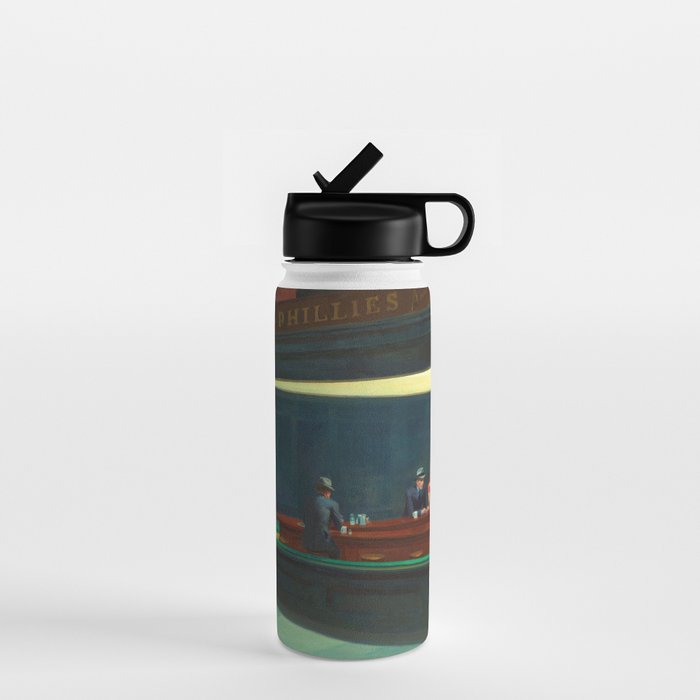 Nighthawks by Edward Hopper Water Bottle Gallery Image 1