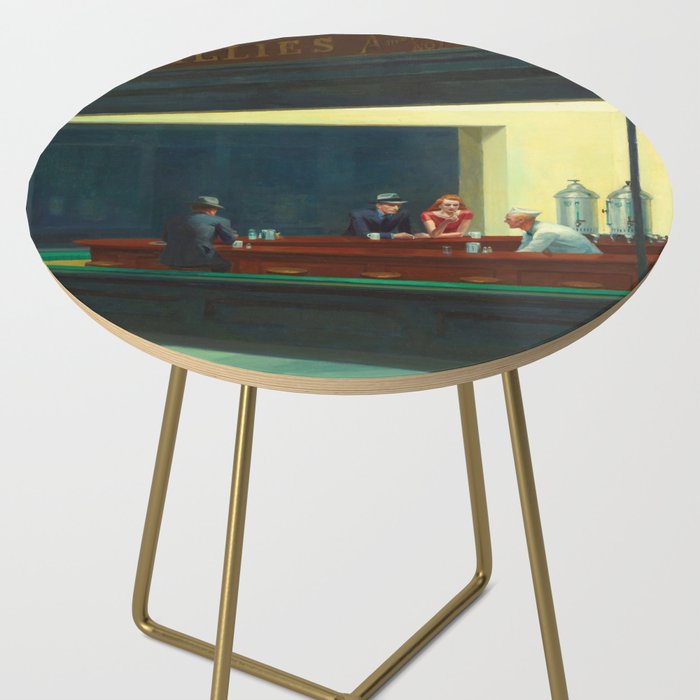 Nighthawks by Edward Hopper Side Table Gallery Image 2
