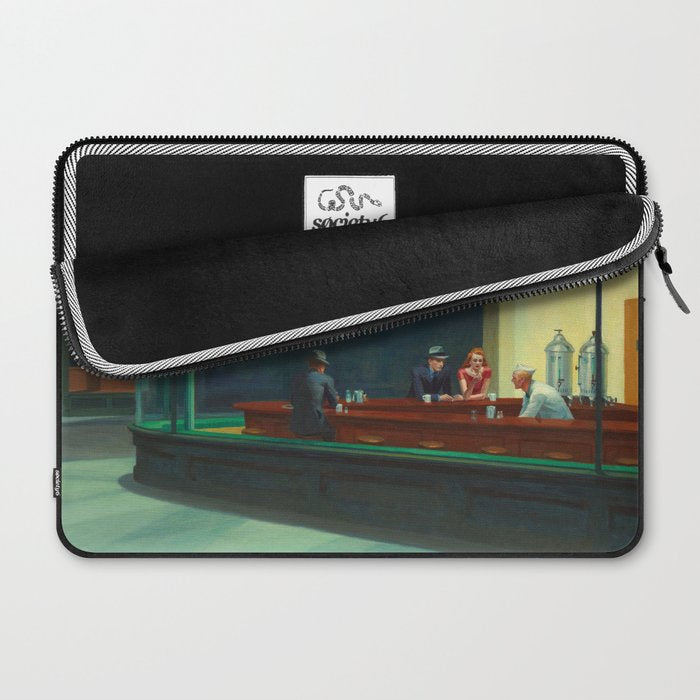 Nighthawks by Edward Hopper Laptop Sleeve Gallery Image 2