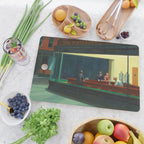 Nighthawks by Edward Hopper Cutting Board Gallery Image 2