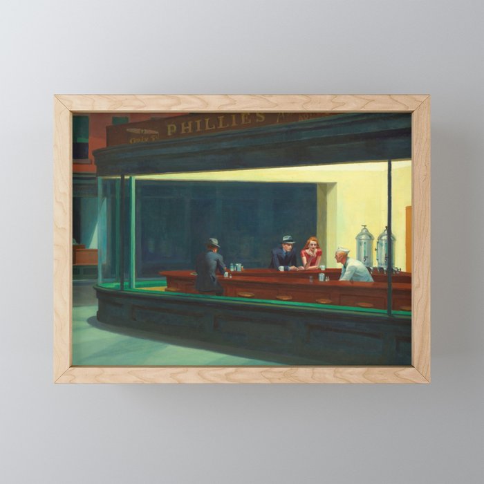 Nighthawks by Edward Hopper Mini Art Print Gallery Image 1