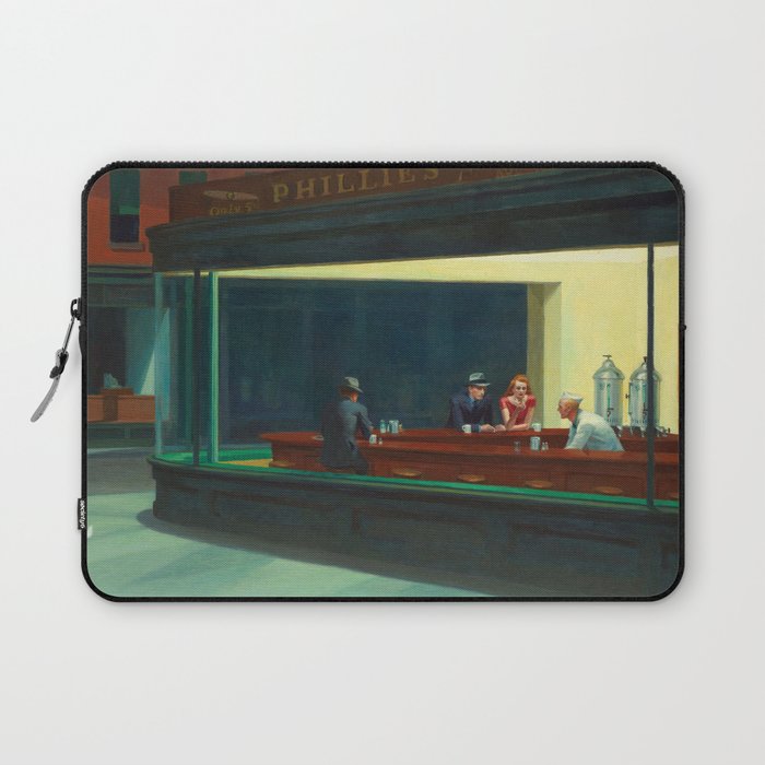 Nighthawks by Edward Hopper Laptop Sleeve Gallery Image 1