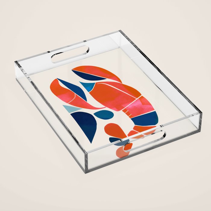 Shell Geometry Acrylic Tray Gallery Image 1