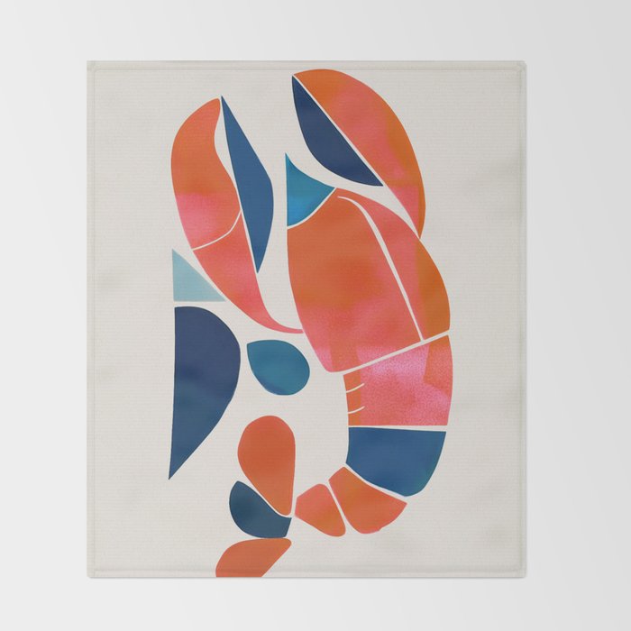 Shell Geometry Throw Blanket Gallery Image 2