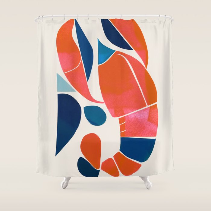 Shell Geometry Shower Curtain Gallery Image 1