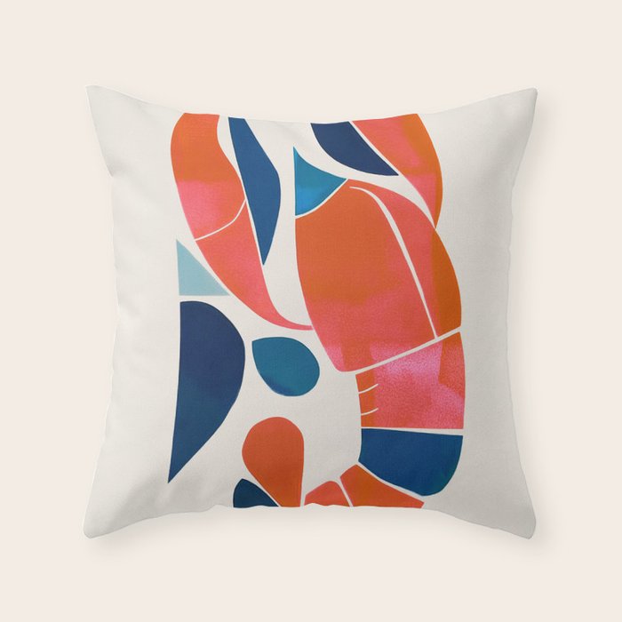 Shell Geometry Throw Pillow Gallery Image 6