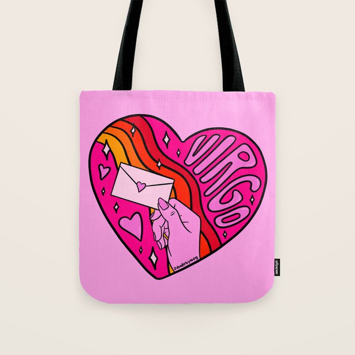 Virgo Valentine Tote Bag Gallery Image 1