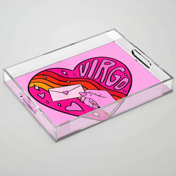 Virgo Valentine Acrylic Tray Gallery Image 1