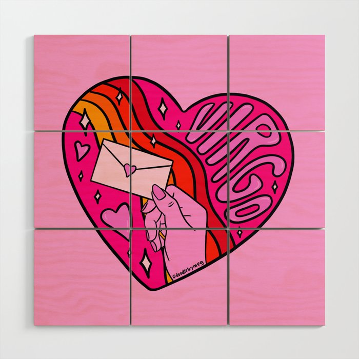 Virgo Valentine Wood Wall Art Gallery Image 1