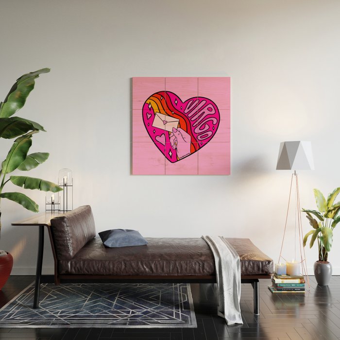 Virgo Valentine Wood Wall Art Gallery Image 2