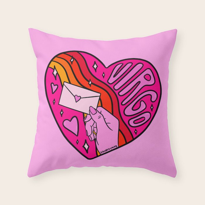 Virgo Valentine Throw Pillow Gallery Image 6
