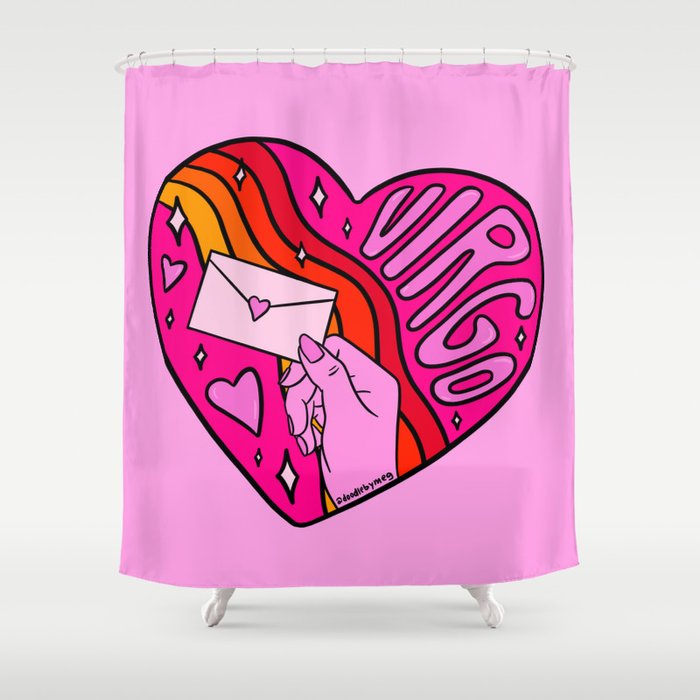Virgo Valentine Shower Curtain Gallery Image 1