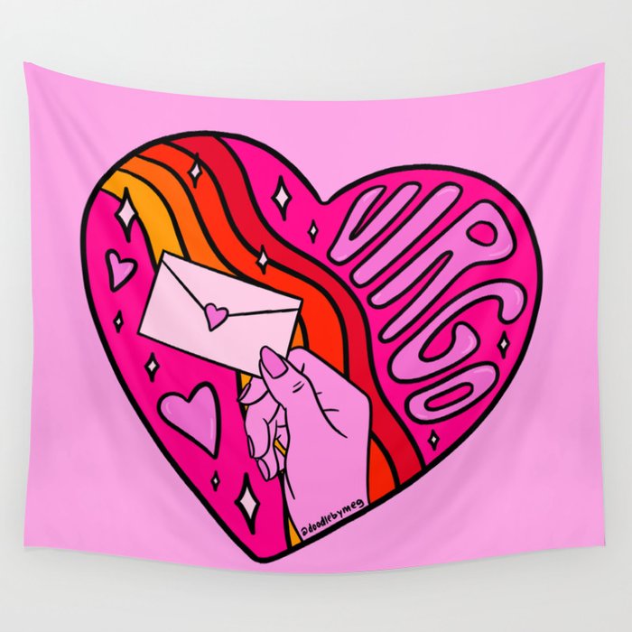 Virgo Valentine Wall Tapestry Gallery Image 4
