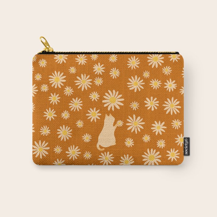 Hidden cat 44o Autumn flowers fall Carry All Pouch Gallery Image 1
