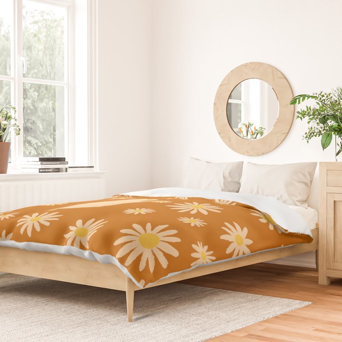 Hidden cat 44o Autumn flowers fall Duvet Cover Gallery Image 2