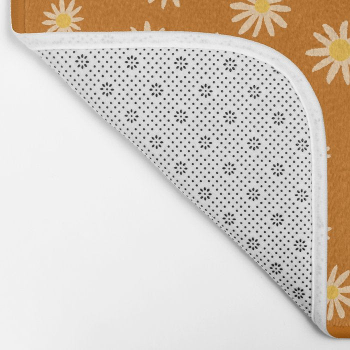 Hidden cat 44o Autumn flowers fall Bath Mat Gallery Image 2