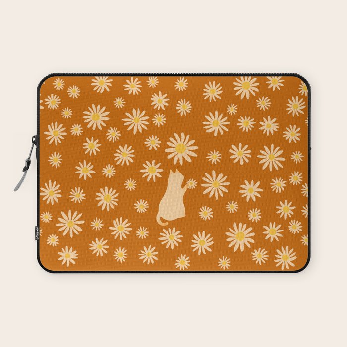 Hidden cat 44o Autumn flowers fall Laptop Sleeve Gallery Image 1