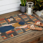 Library Love Outdoor Rug Gallery Image 2