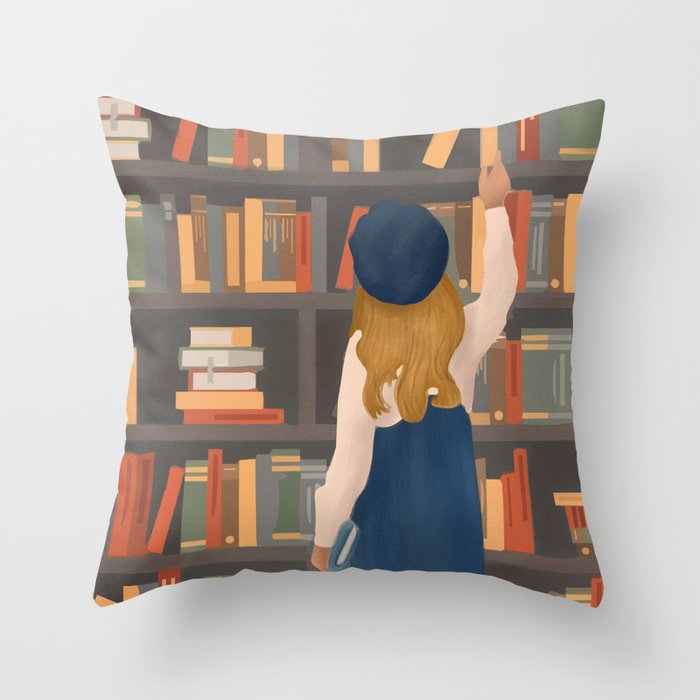 Library Love Throw Pillow Gallery Image 6