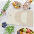 Geometric lines in Shades of Coffee and Latte 4 (Sunrise and Sunset) Cutting Board Gallery Image 2