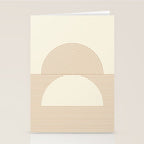 Geometric lines in Shades of Coffee and Latte 4 (Sunrise and Sunset) Stationery Card Gallery Image 2