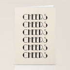 Cheers (Beige) Stationery Card Gallery Image 2