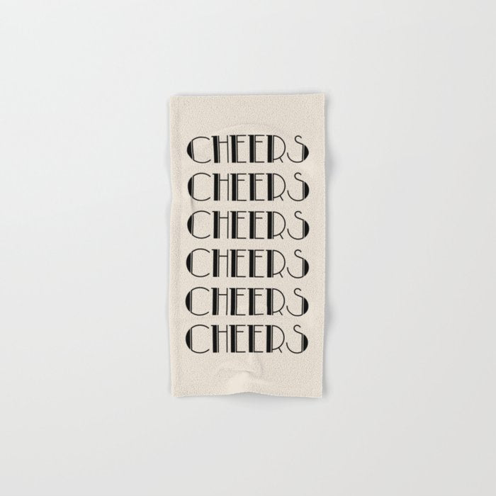 Cheers (Beige) Bath Towel Gallery Image 1