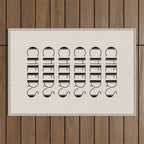 Cheers (Beige) Outdoor Rug Gallery Image 1