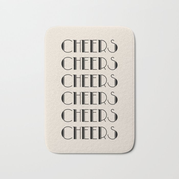 Cheers (Beige) Bath Mat Gallery Image 1