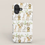 Watercolor Safari Jungle Animals  iPhone Case Gallery Image 1