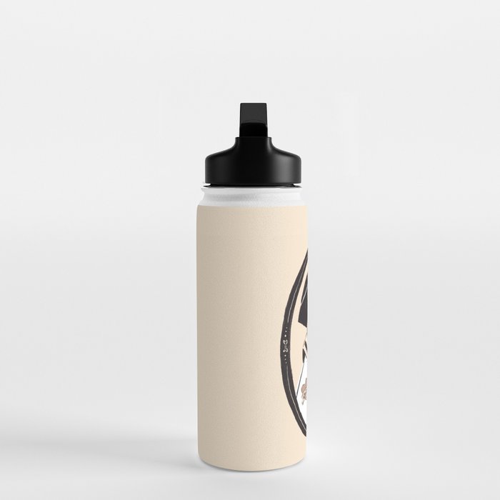 English Bulldog Sailor Illustration Water Bottle Gallery Image 3