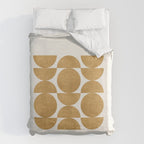 Gold Retro Scandinavian - Mid Century Modern Duvet Cover Gallery Image 6