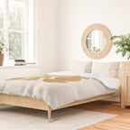 Gold Retro Scandinavian - Mid Century Modern Duvet Cover Gallery Image 2