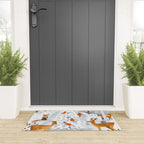Christmas snow woodland animals Welcome Mat Gallery Image 3