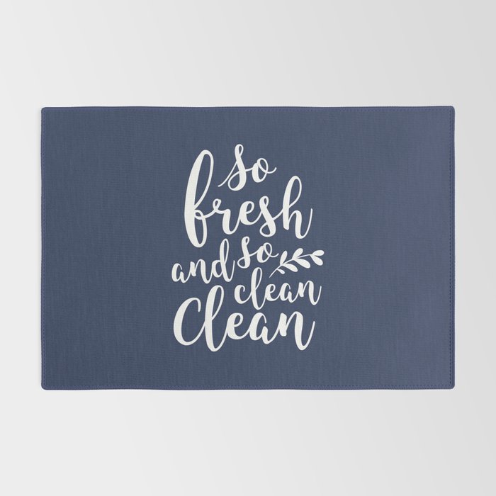so fresh so clean clean (navy) Rug Gallery Image 2