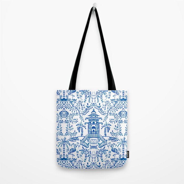 Coastal Chinoiserie  Tote Bag Gallery Image 2