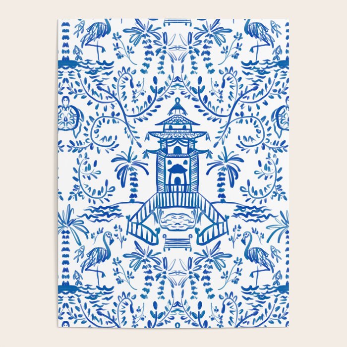 Coastal Chinoiserie  Poster Gallery Image 4