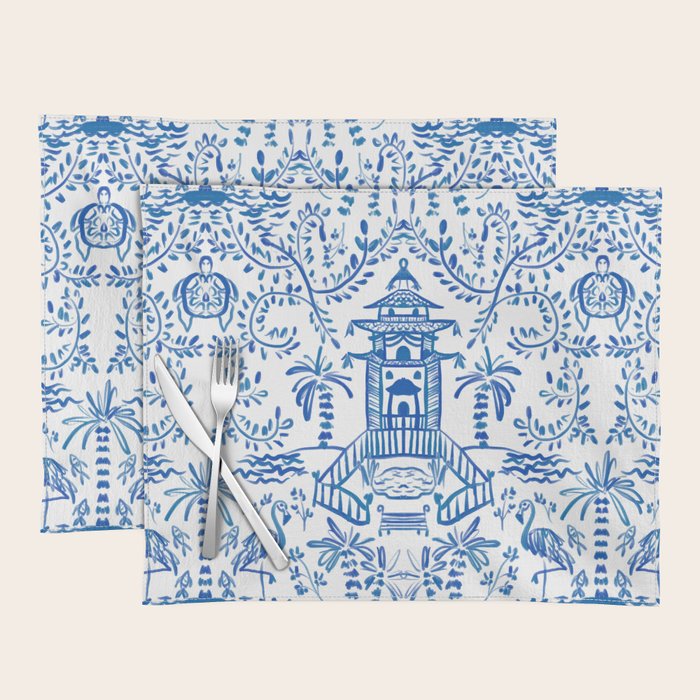 Coastal Chinoiserie  Placemat Gallery Image 1